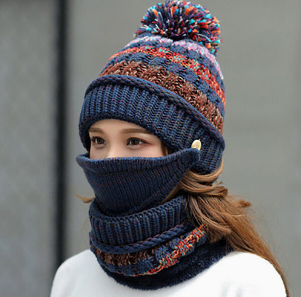 Gorro de punto de invierno coreano. - Imagen 5
