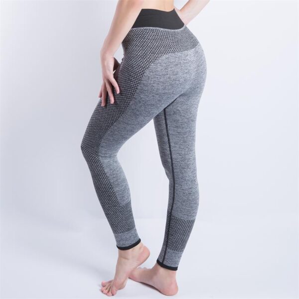 Pantalones de yoga sin costuras para correr, ajustados, con elevación de cadera - Imagen 8