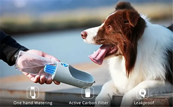 PETKIT - Botella de agua portátil para exteriores, perros y gatos, comedero de viaje - Imagen 22