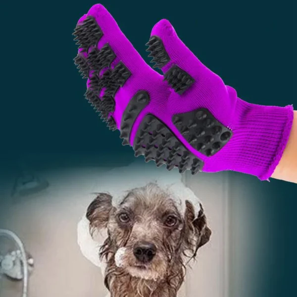 Guante Para Mascotas, de aseo, cepillo para quitar pelo de gato y Perro - Imagen 5