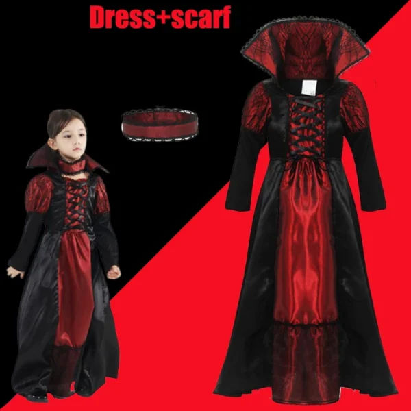 2025 Nuevos Disfraces De Halloween Para Niñas, Murcielago Morado, Esqueleto, Fantasma, Tallas - Imagen 11