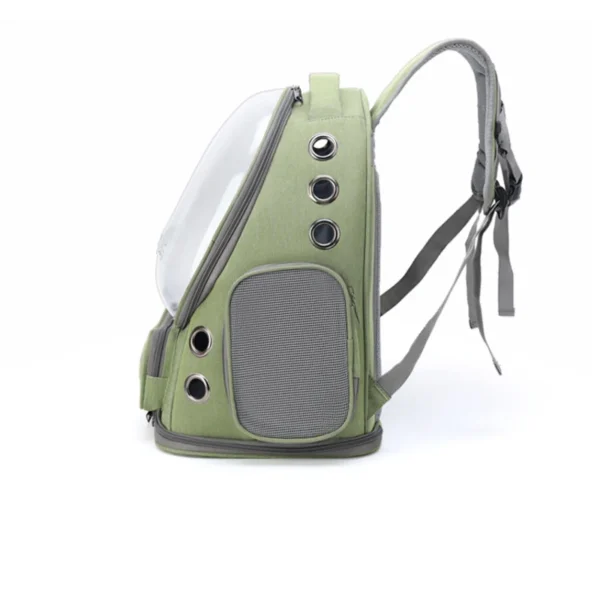 Mochila plegable transparente para mascotas, portátil para perros y gatos - Imagen 5