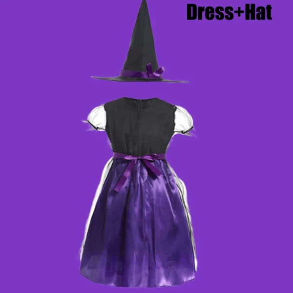 2025 Nuevos Disfraces De Halloween Para Niñas, Murcielago Morado, Esqueleto, Fantasma, Tallas - Imagen 8