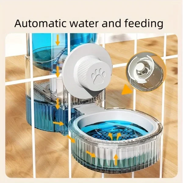 Comedero y Dispensador de agua automático colgante para mascotas - Imagen 3